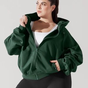 Zip Cloud Hoodie - game time green